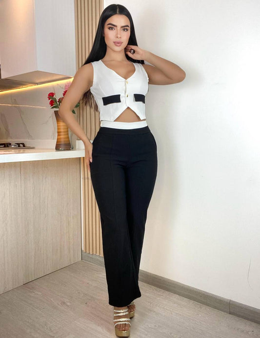 Conjunto Pantalón y Chaleco Mujer